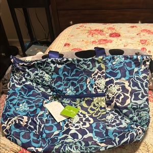 Floral Blue Tote Bag by Vera Bradley